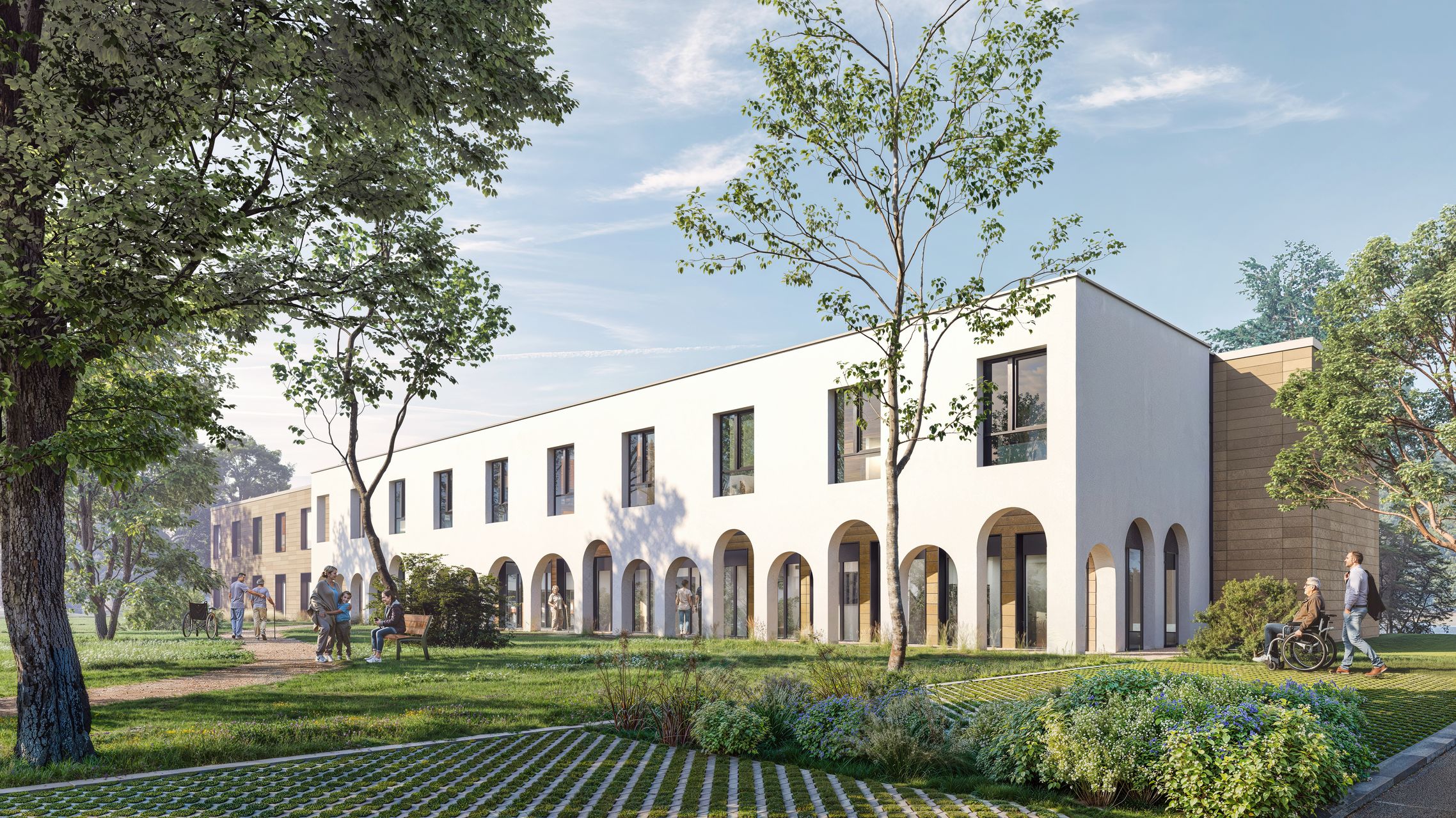 Perspective pour la restructuration du Centre-Hospitalier-Cœur-de-Bourbonnais_exter